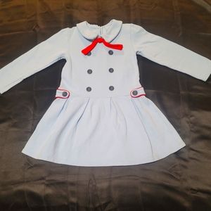 girl dress size 7 blue